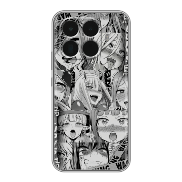 Силиконовый чехол на Xiaomi 15T Pro с принтом Ahegao Ахегао Аниме Силиконовый чехол на Xiaomi 15T Pro с принтом Ahegao Ахегао Аниме