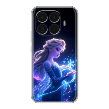 Силиконовый чехол на Xiaomi 15T Pro с принтом Холодное сердце Frozen Силиконовый чехол на Xiaomi 15T Pro с принтом Холодное сердце Frozen
