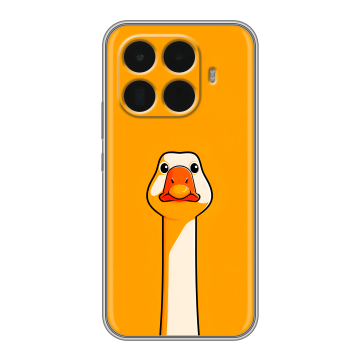 Силиконовый чехол на Xiaomi 15T Pro с принтом Смешная утка Силиконовый чехол на Xiaomi 15T Pro с принтом Смешная утка
