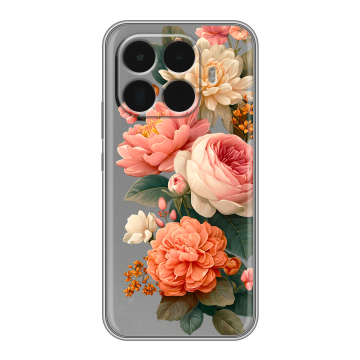 Силиконовый чехол на Xiaomi 15T Pro с принтом цветы Силиконовый чехол на Xiaomi 15T Pro с принтом цветы