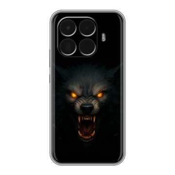 Силиконовый чехол на Xiaomi 15T Pro с принтом Волк Силиконовый чехол на Xiaomi 15T Pro с принтом Волк