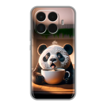 Силиконовый чехол на Xiaomi 15T Pro с принтом смешная панда Силиконовый чехол на Xiaomi 15T Pro с принтом смешная панда