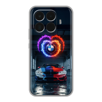 Силиконовый чехол на Xiaomi 15T Pro с принтом BMW БМВ Силиконовый чехол на Xiaomi 15T Pro с принтом BMW БМВ
