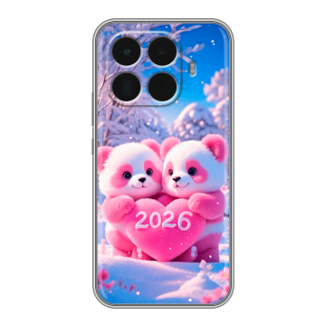 Силиконовый чехол на Xiaomi 15T Pro с принтом Новый год Силиконовый чехол на Xiaomi 15T Pro с принтом Новый год