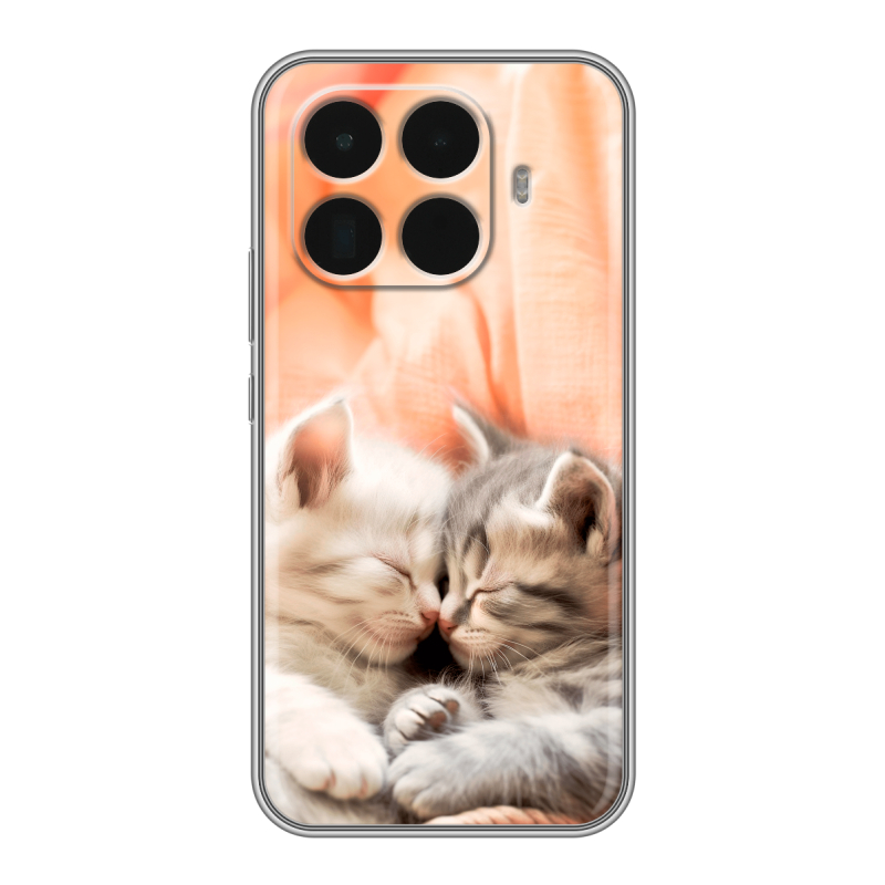 Силиконовый чехол на Xiaomi 15T Pro с принтом Котята Силиконовый чехол на Xiaomi 15T Pro с принтом Котята