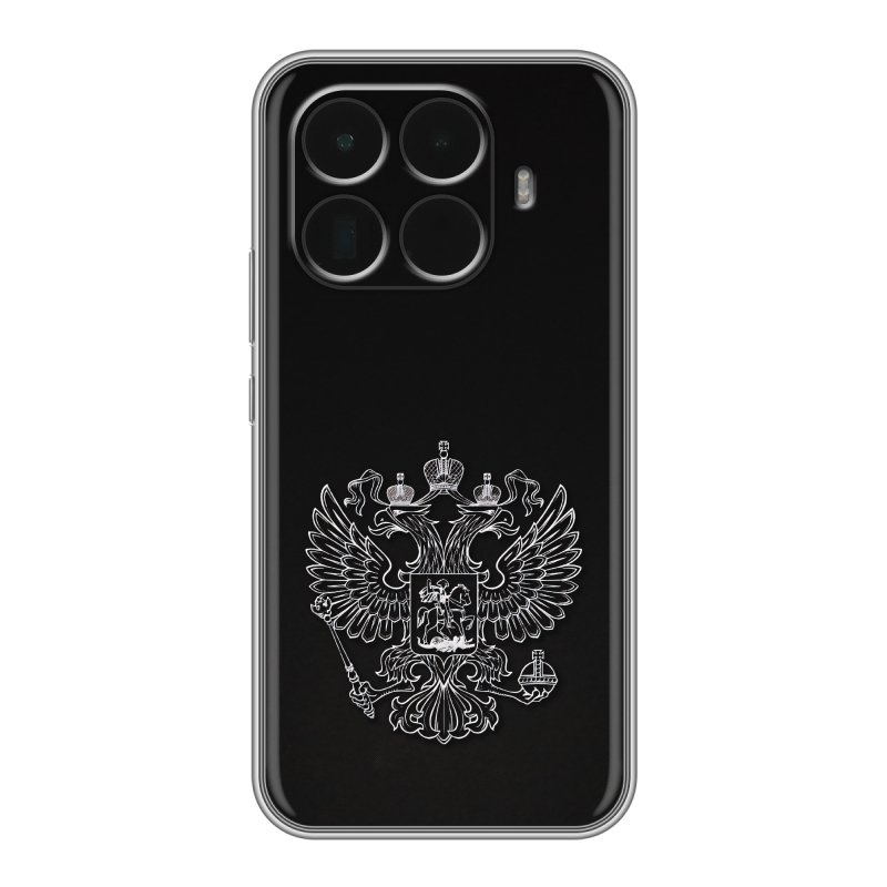 Силиконовый чехол на Xiaomi 15T Pro с принтом Герб России Силиконовый чехол на Xiaomi 15T Pro с принтом Герб России