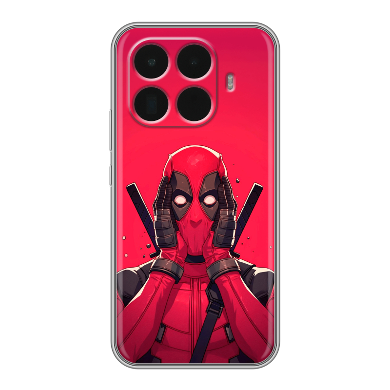 Силиконовый чехол на Xiaomi 15T Pro с принтом Дедпул Deadpool Силиконовый чехол на Xiaomi 15T Pro с принтом Дедпул Deadpool
