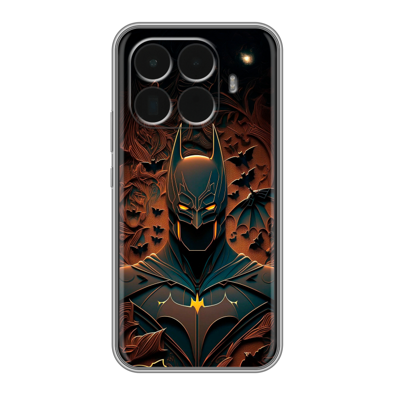Силиконовый чехол на Xiaomi 15T Pro с принтом Batman Бэтмен Силиконовый чехол на Xiaomi 15T Pro с принтом Batman Бэтмен