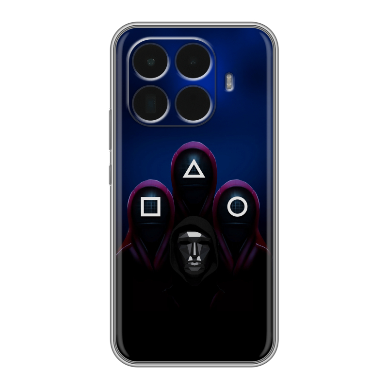 Силиконовый чехол на Xiaomi 15T Pro с принтом Игра Кальмара Силиконовый чехол на Xiaomi 15T Pro с принтом Игра Кальмара