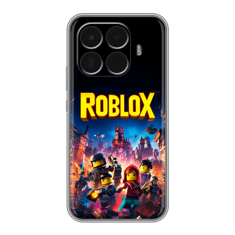 Силиконовый чехол на Xiaomi 15T Pro с принтом Roblox Роблокс Силиконовый чехол на Xiaomi 15T Pro с принтом Roblox Роблокс
