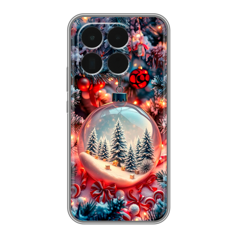 Силиконовый чехол на Xiaomi 15T Pro с принтом Новый год Силиконовый чехол на Xiaomi 15T Pro с принтом Новый год