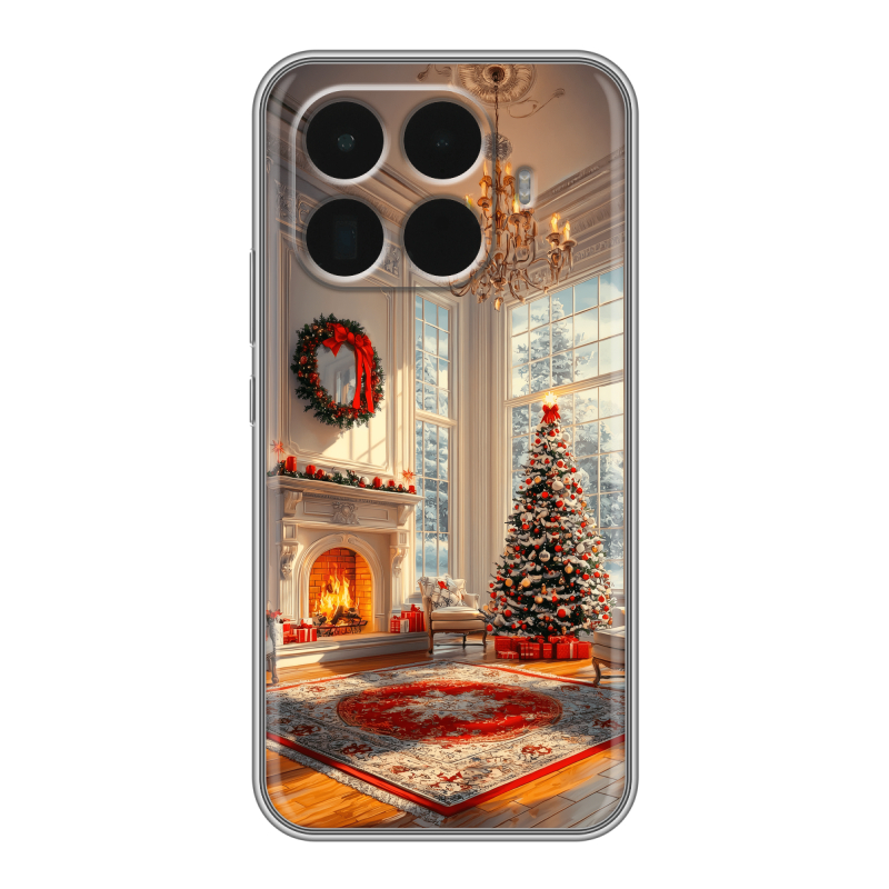 Силиконовый чехол на Xiaomi 15T Pro с принтом Новый год Силиконовый чехол на Xiaomi 15T Pro с принтом Новый год
