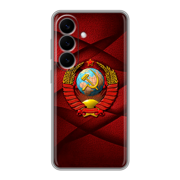 Силиконовый чехол на Samsung Galaxy S26 с принтом Герб СССР