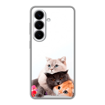 Силиконовый чехол на Samsung Galaxy S26 с принтом Кошки