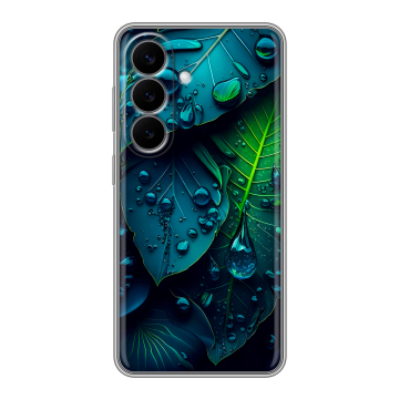Силиконовый чехол на Samsung Galaxy S26 с принтом Листья