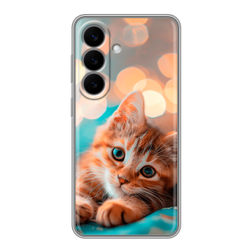 Силиконовый чехол на Samsung Galaxy S26 с принтом котик Силиконовый чехол на Samsung Galaxy S26 с принтом котик