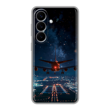 Силиконовый чехол на Samsung Galaxy S26 с принтом самолет Силиконовый чехол на Samsung Galaxy S26 с принтом самолет