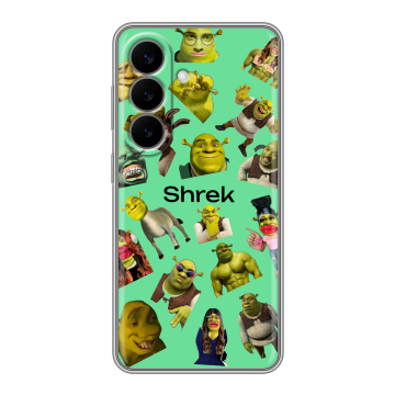 Силиконовый чехол на Samsung Galaxy S26 с принтом Шрек Shrek Силиконовый чехол на Samsung Galaxy S26 с принтом Шрек Shrek