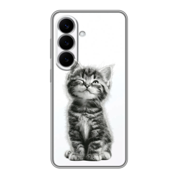 Силиконовый чехол на Samsung Galaxy S26 с принтом Котенок Силиконовый чехол на Samsung Galaxy S26 с принтом Котенок