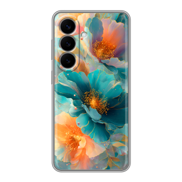 Силиконовый чехол на Samsung Galaxy S26 с принтом Цветы Силиконовый чехол на Samsung Galaxy S26 с принтом Цветы