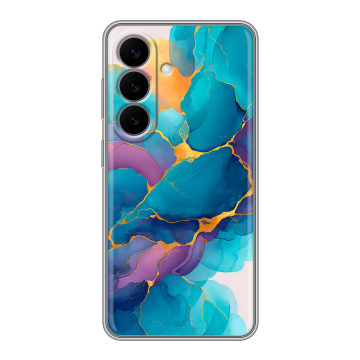 Силиконовый чехол на Samsung Galaxy S26 с принтом Мрамор блестки Силиконовый чехол на Samsung Galaxy S26 с принтом Мрамор блестки