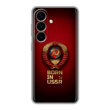 Силиконовый чехол на Samsung Galaxy S26 с принтом Флаг Герб СССР Силиконовый чехол на Samsung Galaxy S26 с принтом Флаг Герб СССР