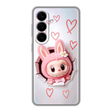 Силиконовый чехол на Samsung Galaxy S26 с принтом Labubu Лабубу