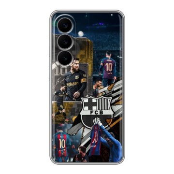 Силиконовый чехол на Samsung Galaxy S26 с принтом Messi Barcelona Силиконовый чехол на Samsung Galaxy S26 с принтом Messi Barcelona