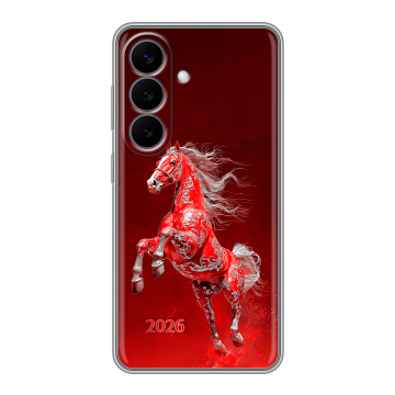Силиконовый чехол на Samsung Galaxy S26 с принтом Новый год Силиконовый чехол на Samsung Galaxy S26 с принтом Новый год