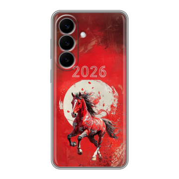 Силиконовый чехол на Samsung Galaxy S26 с принтом Новый год Силиконовый чехол на Samsung Galaxy S26 с принтом Новый год