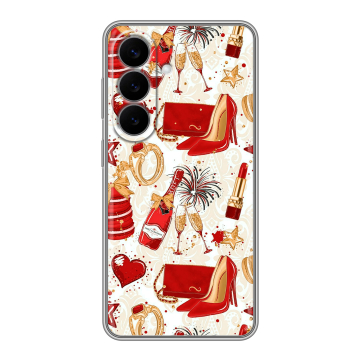 Силиконовый чехол на Samsung Galaxy S26 с принтом Новый год Силиконовый чехол на Samsung Galaxy S26 с принтом Новый год
