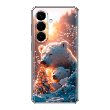 Силиконовый чехол на Samsung Galaxy S26 с принтом Новый год Силиконовый чехол на Samsung Galaxy S26 с принтом Новый год