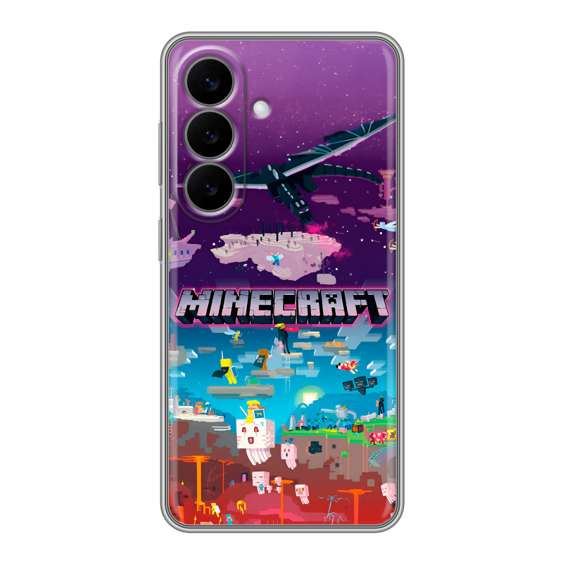 Силиконовый чехол на Samsung Galaxy S26 с принтом Майнкрафт Minecraft Силиконовый чехол на Samsung Galaxy S26 с принтом Майнкрафт Minecraft