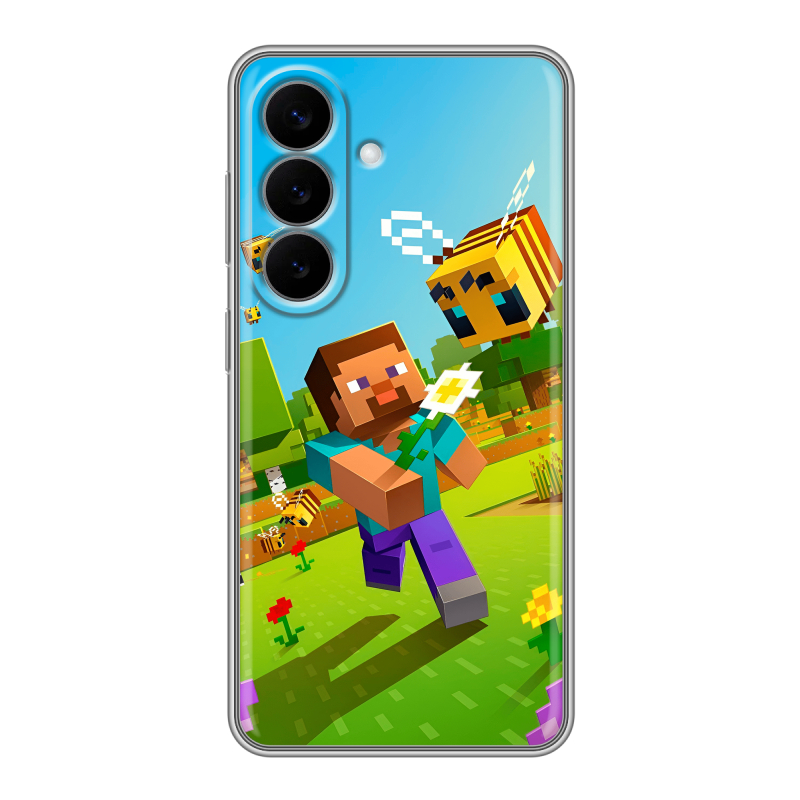 Силиконовый чехол на Samsung Galaxy S26 с принтом Майнкрафт Minecraft Силиконовый чехол на Samsung Galaxy S26 с принтом Майнкрафт Minecraft