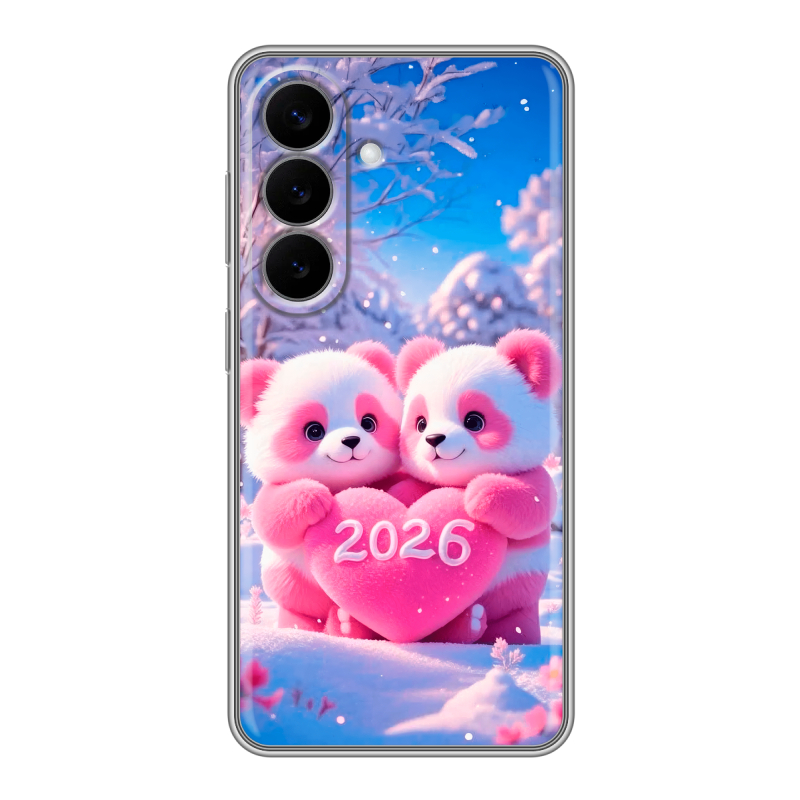 Силиконовый чехол на Samsung Galaxy S26 с принтом Новый год Силиконовый чехол на Samsung Galaxy S26 с принтом Новый год