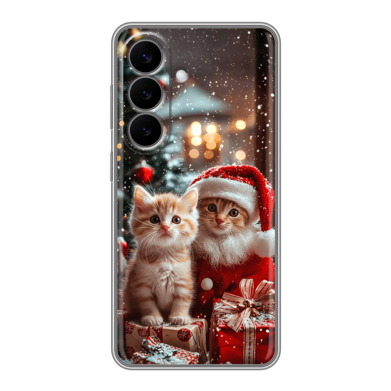 Силиконовый чехол на Samsung Galaxy S26 с принтом Новый год Силиконовый чехол на Samsung Galaxy S26 с принтом Новый год