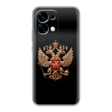 Силиконовый чехол на OPPO A6 Pro с принтом Герб России Силиконовый чехол на OPPO A6 Pro с принтом Герб России
