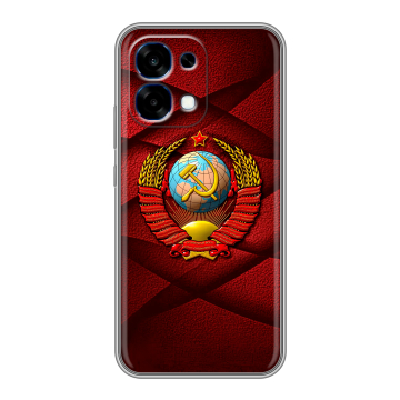 Силиконовый чехол на OPPO A6 Pro с принтом Герб СССР Силиконовый чехол на OPPO A6 Pro с принтом Герб СССР