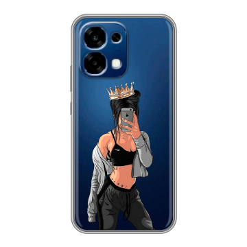 Силиконовый чехол на OPPO A6 Pro с принтом Женские принты Силиконовый чехол на OPPO A6 Pro с принтом Женские принты