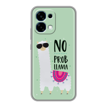 Силиконовый чехол на OPPO A6 Pro с принтом Лама Силиконовый чехол на OPPO A6 Pro с принтом Лама
