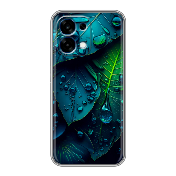 Силиконовый чехол на OPPO A6 Pro с принтом Листья Силиконовый чехол на OPPO A6 Pro с принтом Листья