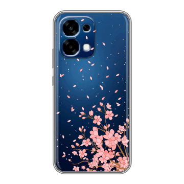 Силиконовый чехол на OPPO A6 Pro с принтом Ветка сакуры Силиконовый чехол на OPPO A6 Pro с принтом Ветка сакуры