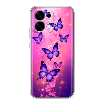 Силиконовый чехол на OPPO A6 Pro с принтом Бабочки