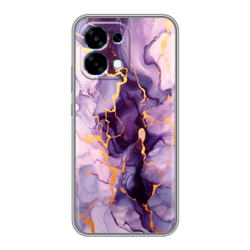 Силиконовый чехол на OPPO A6 Pro с принтом Мрамор