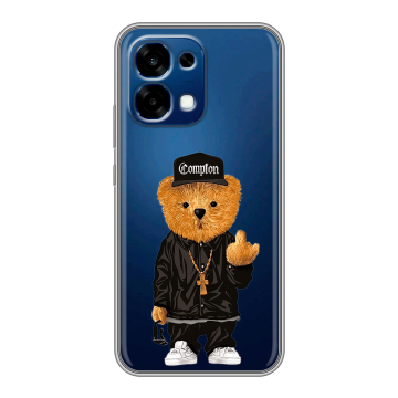 Силиконовый чехол на OPPO A6 Pro с принтом Мишка Силиконовый чехол на OPPO A6 Pro с принтом Мишка