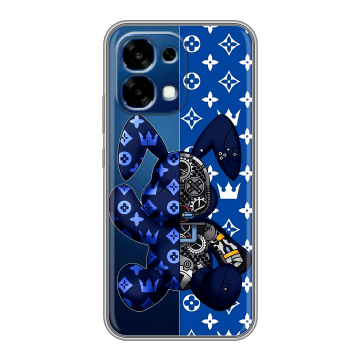 Силиконовый чехол на OPPO A6 Pro с принтом Луи робот Силиконовый чехол на OPPO A6 Pro с принтом Луи робот