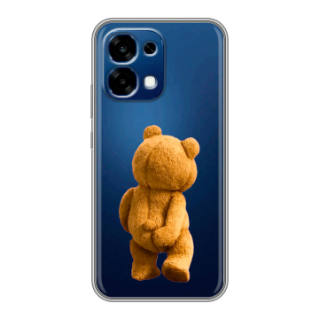Силиконовый чехол на OPPO A6 Pro с принтом Медведь Силиконовый чехол на OPPO A6 Pro с принтом Медведь