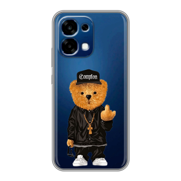 Силиконовый чехол на OPPO A6 Pro с принтом Плюшевый медведь Силиконовый чехол на OPPO A6 Pro с принтом Плюшевый медведь