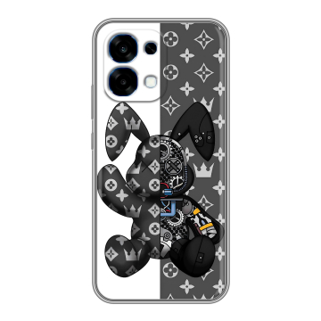 Силиконовый чехол на OPPO A6 Pro с принтом Луи робот Силиконовый чехол на OPPO A6 Pro с принтом Луи робот