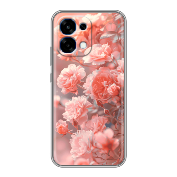 Силиконовый чехол на OPPO A6 Pro с принтом Розы цветы